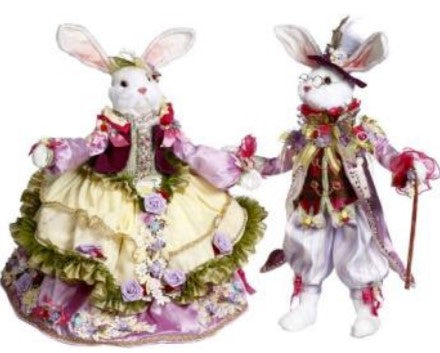 Mark Roberts Jeweled Rabbit and Bird 21 Figurine