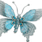 Glitter Jewel Butterfly Clip 7" Blue (Set of 4)