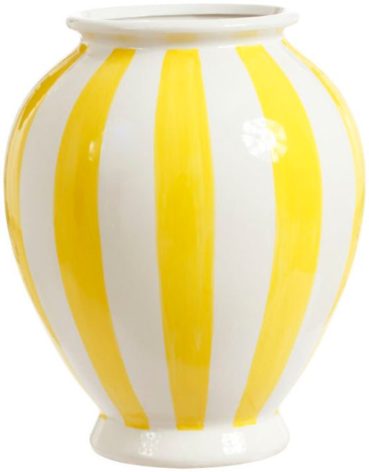 Oval Ribbed Vase, Large - 10 Inches (Set of 2)