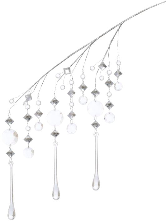 Tear Drop Jeweled Hanging Spray - 26 Inches (set of 6)