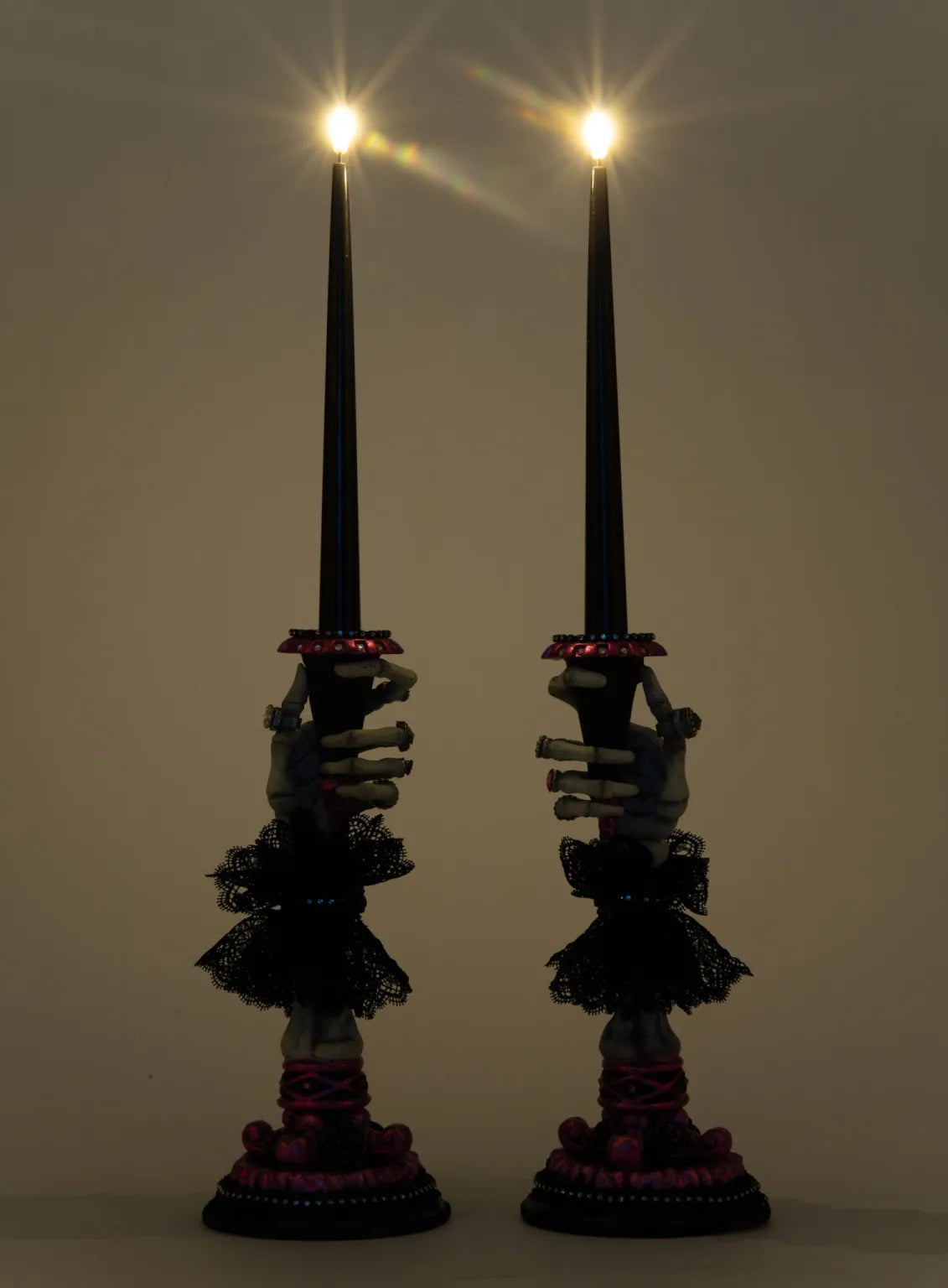 Skeleton Hand Candle Sticks Set of 2