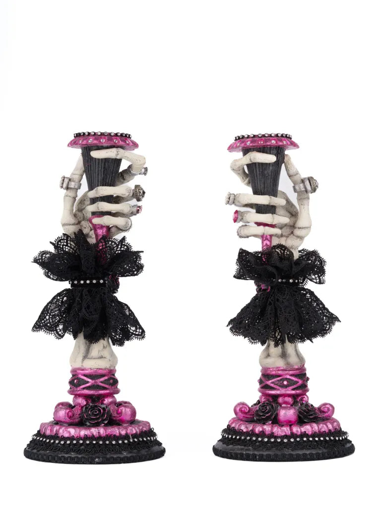 Skeleton Hand Candle Sticks Set of 2