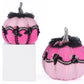 Pink Passion Floral Pumpkins Set of 2