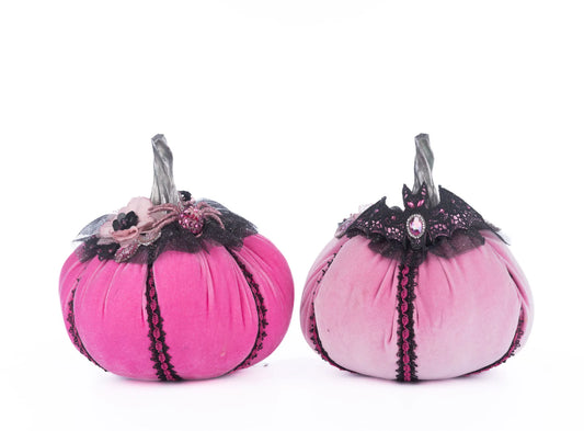 Pink Passion Stuffed Pumpkins Assortment of 2