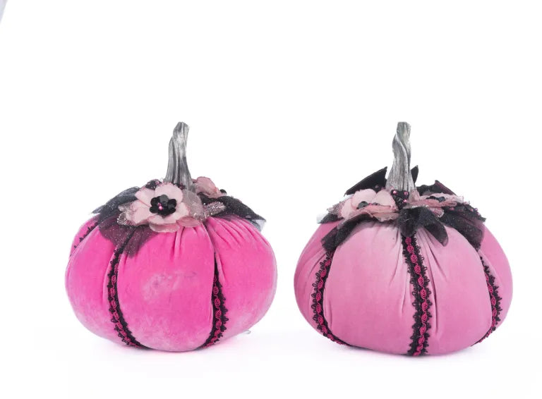 Pink Passion Stuffed Pumpkins Assortment of 2