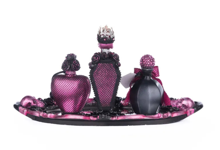 Pink Passion Vanity Tray with Bottles Set