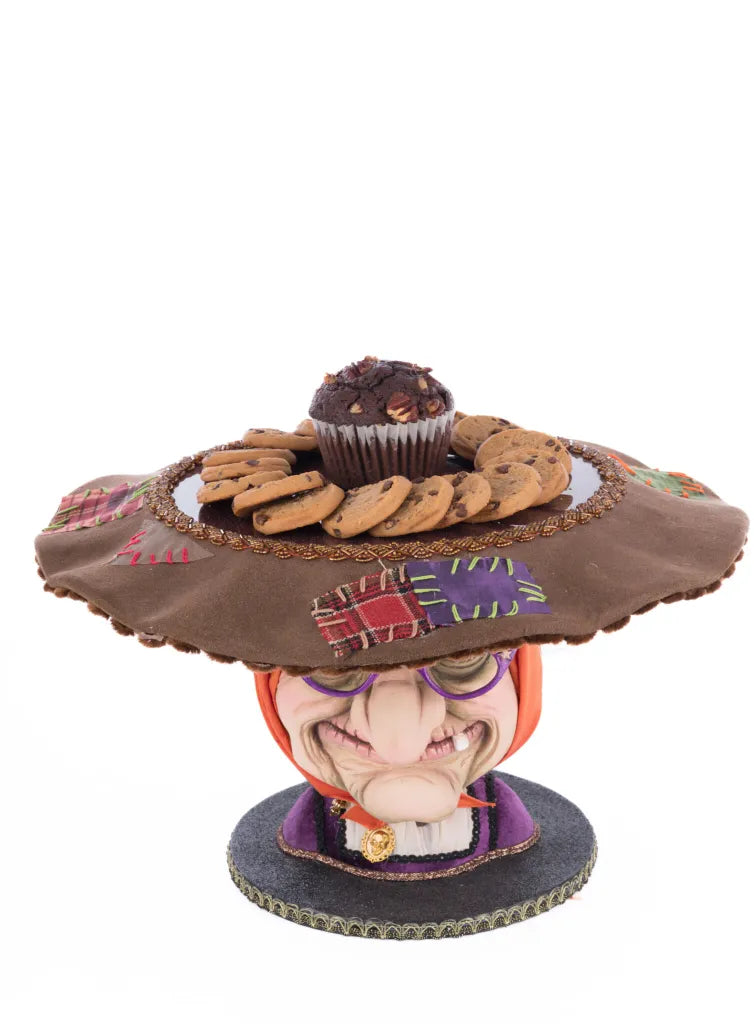 Witch Head Cake Plate