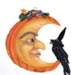 Pumpkin Moon Witch Wall Piece  or Tabletop