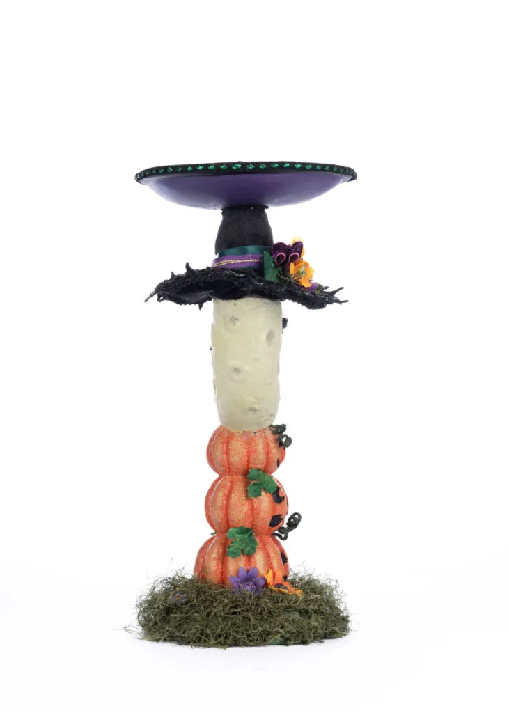 Jacks and Cats Moon Pillar Candle Holder