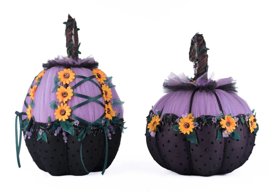 Jacks and Cats Pumpkins Set Of 2