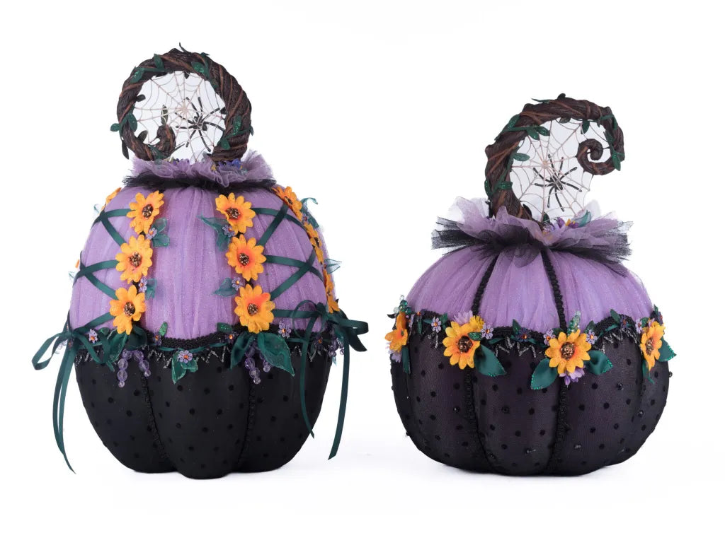 Jacks and Cats Pumpkins Set Of 2