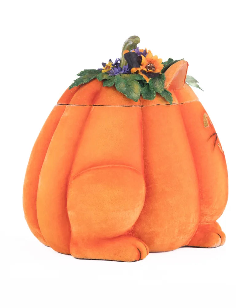 Jackie The Kitty Cat Pumpkin Candy Container