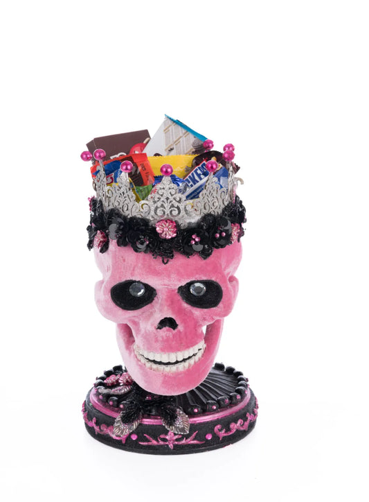 Pink Panic Skull Trinket Box