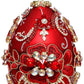 King's Jewel Finial Ornament, Red - 8 Inches