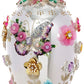 Faberge Jewel Egg Ornament, RED/RAS 7''