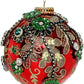 Kings Jewel Ball Ornament, Red - 5 Inches