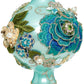 Kings Jewel Extra Fancy Finial Ornament, Turquoise- 9 Inches