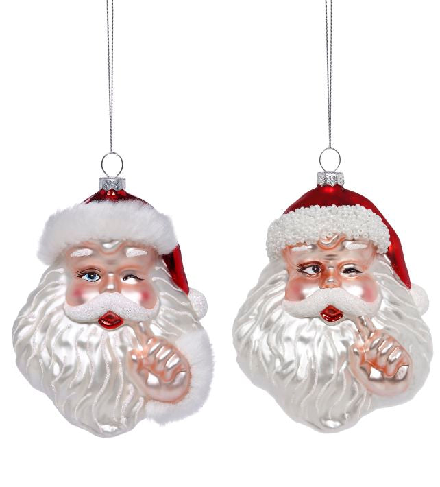 NAUGHTY/NICE SANTA 5" Set of 2