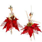 Ballerina Ornaments, Red, 10 Inches (Set of 6)