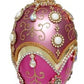 Faberge Jewel Egg Ornament , Purple- 7 Inches