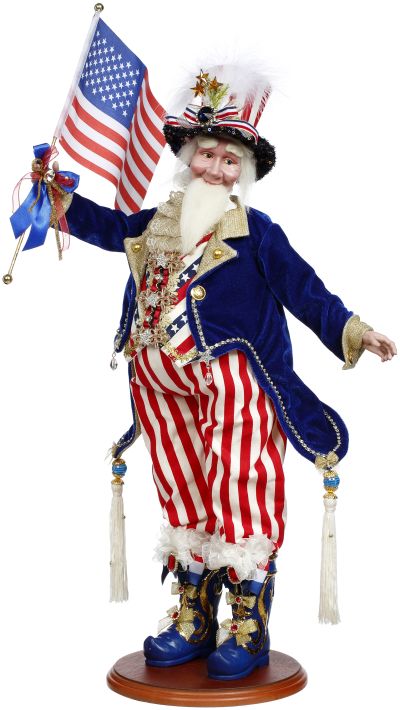 Uncle Sam Santa 24''