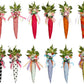 Jeweled Embellished Carrots, Set of 6 - 9.5 Inches