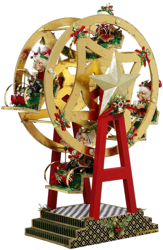 North Pole Ferris Wheel With Elf Gld/Grn