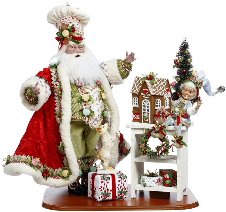 Gingerbread Baker Santa - 25 Inches