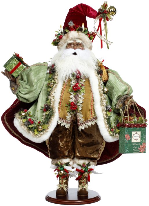 African American Kris Kringle Santa - 24 Inches