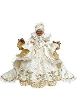 Af-Am Snow & Pearls Mrs Claus S23''