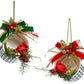 Harlequin Cups Ornament, Set of 2 - 5 Inches