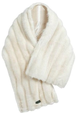 Scarf, White 13 X 61''