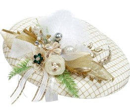 Hat Ornament, White 11.5''