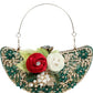 Gold Bag, Half Moon Ornament 9 X 5''