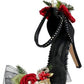 Black Shoe, With Diamond Starp Ornament 9''