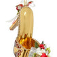 Gold Shoe, Silp-On With Flower Ornament 9''