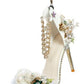 White Shoe, With Gold Chain Ornament 9''