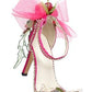 Fushia Shoe, With Ribbon & Diamond Ornament 9''