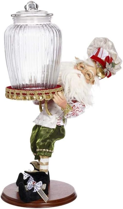 Confectionary Elf with Jar Figurine, 19 inches