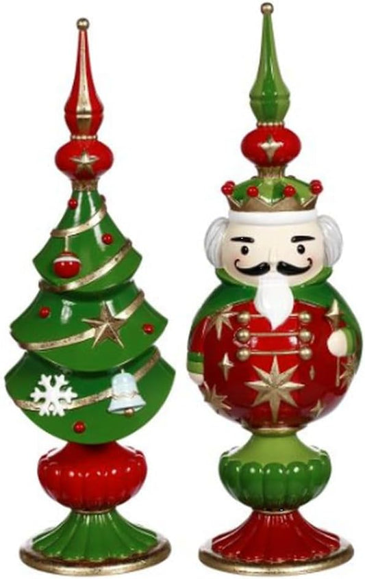 Nutcracker Tree Finial Set