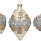 Banded Jewel Ornament 4" (Set of 3)