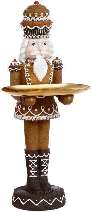 Gingerbread Nutcracker Server - 15.5 Inches (Set of 2)