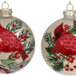 Cardinal Ball Ornament 4'', (Set of 4)