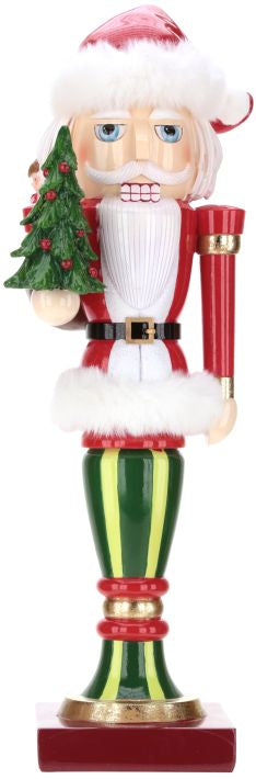 Candied Nutcracker with Tree - 18 Inches