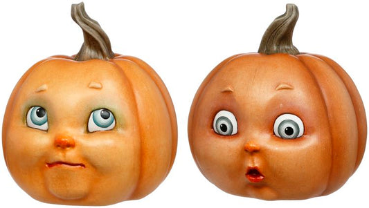 Baby Pumpkins, Set of 2 -6 x 6.5 Inches