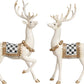 Elegant Plaid Deer Set 18''