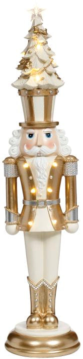 Christmas Tree Hat Nutcracker with Led -24 Inches (set of 2)