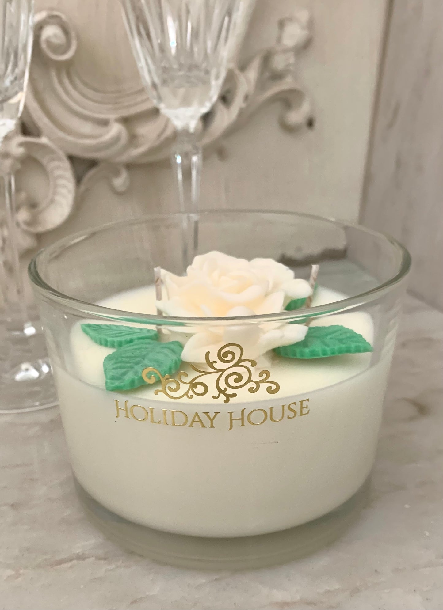 3D Gardenia Flower Candle