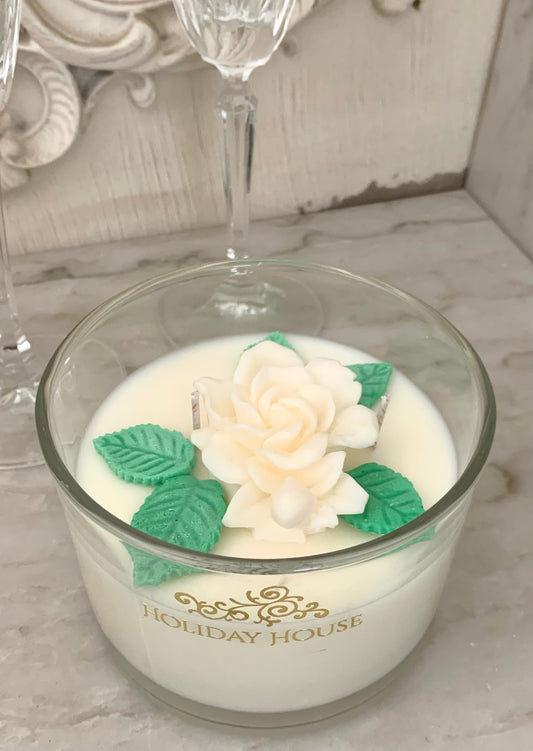 3D Gardenia Flower Candle