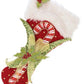 Candy Cane Holly Stocking - 24 Inches